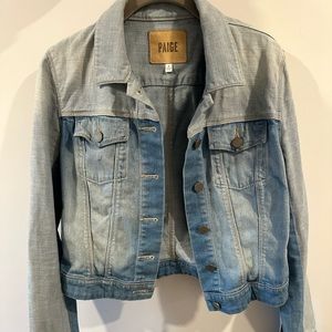 PAIGE jean jacket like new rockstar summer boho S